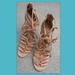 Coach Shoes | Coach Salvadora Strappy Heels Size 7.5 | Color: Tan | Size: 7.5