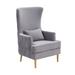 Alina Grey Tall Tufted Back Chair - TOV Furniture TOV-S6478