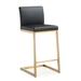 Parma Black Gold Steel Counter Stool (Set of 2) - TOV Furniture TOV-K3665