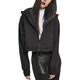 Urban Classics Women's Kapuzen-Sweatjacke Ladies Oversized Short Raglan Zip Hoody Cardigan, Black (Black 00007), X-Small