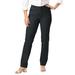 Plus Size Women's Classic Cotton Denim Straight-Leg Jean by Jessica London in Black (Size 26 W) 100% Cotton