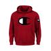 Men's Big & Tall Champion® Large Logo Hoodie by Champion in Red (Size XLT)