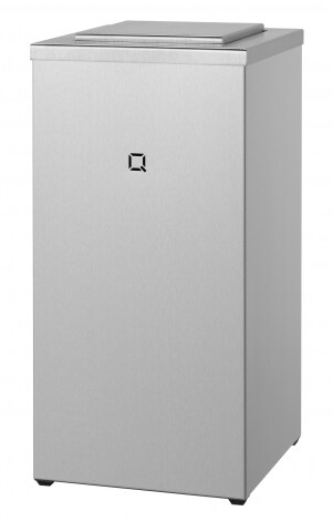Qbic-line Abfallbehälter Edelstahl geschlossen 30 Liter - Artikel 7160 Image