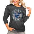 Women's Charcoal Villanova Wildcats Call the Shots Oversized Long Sleeve T-Shirt