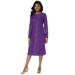 Plus Size Women's Lace Shift Dress by Jessica London in Purple Orchid (Size 30)
