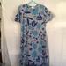 Lularoe Dresses | Lularoe M Maria Dress | Color: Blue/Gray | Size: M