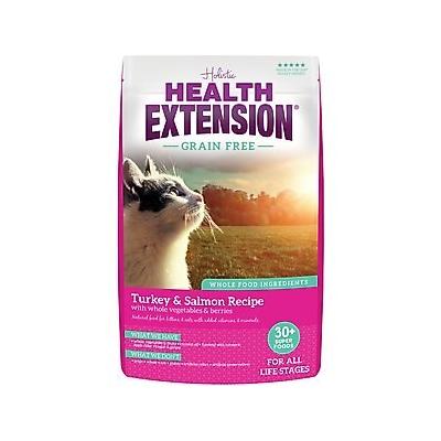 Health Extension Grain-Free Turkey & Salmon Recipe Dry Cat Food, 1-lb bag