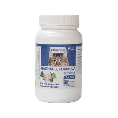 PetsPrefer Hairball Control Chicken Flavor Tablet Cat Supplement, 60 count
