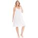 Plus Size Women's Breezy Eyelet Short Nightgown by Dreams & Co. in White (Size 38/40)