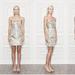 Anthropologie Dresses | Anthropologie Leifsdottir Silver Brocade Dress | Color: Silver | Size: 2