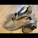 J. Crew Shoes | Brand New Jcrew Wedge In Silver | Color: Cream/Silver | Size: 10