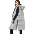 Crazy Girls Womens Sleeveless Padded Gilet, Grey, XL (UK 14)