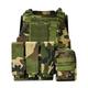 HYCOPROT Tactical Vest, 1000D Oxford Adjustable Military Airsoft Vest, for Special Mission, Outdoor Adventure Paintball, Military Training (green camo)