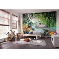 Komar Disney Photo Wallpaper Junggle Book Swimming with Baloo Size 368 x 254 cm (Width x Height) Children's Wallpaper, Wall Decoration 8-4106