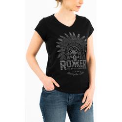 Rokker Indian Bonnet Damen T-Shirt, schwarz, Größe XL