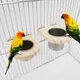 Coupelles d'alimentation pour oiseaux avec pince Cage à perroquets bol suspendu en acier