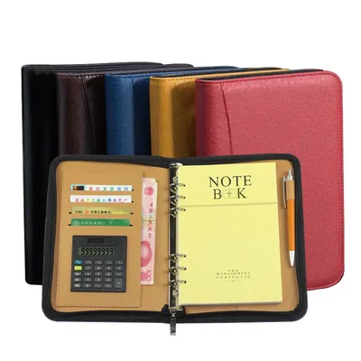 A6/A5/B5 carnet de notes et Journal avec calculatrice reliure spirale carnet de notes Business