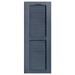 Alpha Shutters Cathedral Top Custom Open Louver Shutters Pair Vinyl, Solid Wood in Blue | 67 H x 18 W x 1 D in | Wayfair L318067610