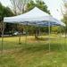 Costway Instant Pop Up Wedding Folding Canopy Tent w/ Carry Bag Steel in Gray | 126 H x 120 W x 240 D in | Wayfair OP70118WH