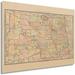 HISTORIC PRINTS HISTORIX Vintage 1892 North Dakota State Map - 24X36 Inch Vintage Map Of North Dakota Wall Art | 18 H x 24 W x 0.1 D in | Wayfair