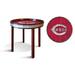 Fan Creations End Table Wood in Black/Blue/Brown | 17 H x 24 W x 27.5 D in | Wayfair M1092-Reds