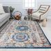 Blue/Orange 96 x 30 x 0.6 in Area Rug - Bungalow Rose Bartolo Oriental Orange/Blue Area Rug Polypropylene | 96 H x 30 W x 0.6 D in | Wayfair