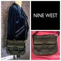 Nine West Bags | Grey & Black Ombr Gathered Crossbody Bag | Color: Black/Gray | Size: 11x9.5x1.5