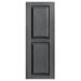 Alpha Shutters Exterior Vinyl Raised Panel Shutter Single in Gray | 75 H x 18 W x 0.125 D in | Wayfair R518075410