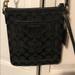 Coach Bags | Classic Coach Black Crossbody Purse | Color: Black | Size: 7.5”X9”