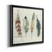 Dakota Fields Shiplap Feathers I - 2 Piece Painting Print Set Paper, Solid Wood in Black | 17.5 H x 35 W x 1.5 D in | Wayfair