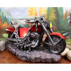 Williston Forge Ebros Red Vintage Motorcycle Classic Chopper Bike Electric Oil Burner Or Tart Warmer Decor Statue 9.5" Long Home Fragrance Aroma Accessory Decor Figur | Wayfair