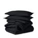 Bare Home Ultra-Soft All Season Comforter Set Polyester/Polyfill/Microfiber in Black | Full/Double Comforter + 2 Standard Shams | Wayfair