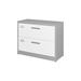 Latitude Run® Karanicas 2-Drawer Lateral Filing Cabinet Metal/Steel in Gray/White | Wayfair 8483356096FA4488978FF8B0F9B248D2