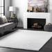 White 63 x 1.97 in Area Rug - Isabelle & Max™ Alanson Contemporary Power Loom Performance Shag Rug Polyester | 63 W x 1.97 D in | Wayfair