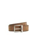 BOSS Mens Joni-Sd Sz35 Washed-suede belt with antique-effect hardware