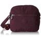 Kipling Women's Keefe Crossbody Bag Double Zip, Dark Plum Tonal, Small