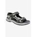 Men's WARREN Sandals by Drew in Black Grey Combo (Size 9 D)