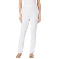 Plus Size Women's Elastic-Waist Soft Knit Pant by Woman Within in White (Size 40 WP)