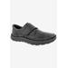 Men's WATSON Casual Shoes by Drew in Black Stretch Leather (Size 10 1/2 EEEE)