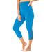 Plus Size Women's High-Waisted Swim Capri by Swim 365 in Blue Sea (Size 14)