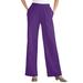 Plus Size Women's 7-Day Knit Wide-Leg Pant by Woman Within in Radiant Purple (Size L)