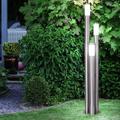 Lampadaire led extérieur grande allée extérieure lampe de jardin inox 170 cm, 3 colonnes argent, 3x