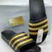 Adidas Shoes | Adidas Adilette Aqua Slide Sandals | Color: Black/Gold | Size: 12