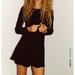 Zara Dresses | Black Zara Dress With Ruching | Color: Black | Size: S