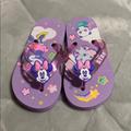 Disney Shoes | Disney Minnie Mouse Flip Flops | Color: Purple | Size: 9g