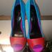 Jessica Simpson Shoes | Jessica Simpson Platform Wedges 6.5 | Color: Blue/Red | Size: 6.5