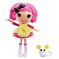 Lalaloopsy Puppe Crumbs Sugar Cookie mit Haustier "Mouse"- 33 cm Bäckerin Puppe mit Rosa & Gelbem Outfit & Schuhen, im wiederverwendbaren Haus-Spielset, für Kinder ab 3 Jahren - Exklusiv bei Amazon