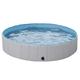 costoffs Foldable PVC Dog Pool Paddling Pool Pet Swimming Pool for Puppy Dog Bath Tub Indoor Outdoor 4 Colors M/L/XL/XXL (Gray, XL (140 x 30 cm))