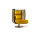 Barrel Chair - Marie Burgos Design Egoista 32" Wide Velvet Swivel Barrel Chair Velvet in Gray | 39 H x 32 W x 32 D in | Wayfair SQ8656812