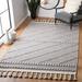 Gray 96 x 0.13 in Indoor Area Rug - Dakota Fields Geometric Handmade Tufted Wool/Light Area Rug Cotton/Wool | 96 W x 0.13 D in | Wayfair